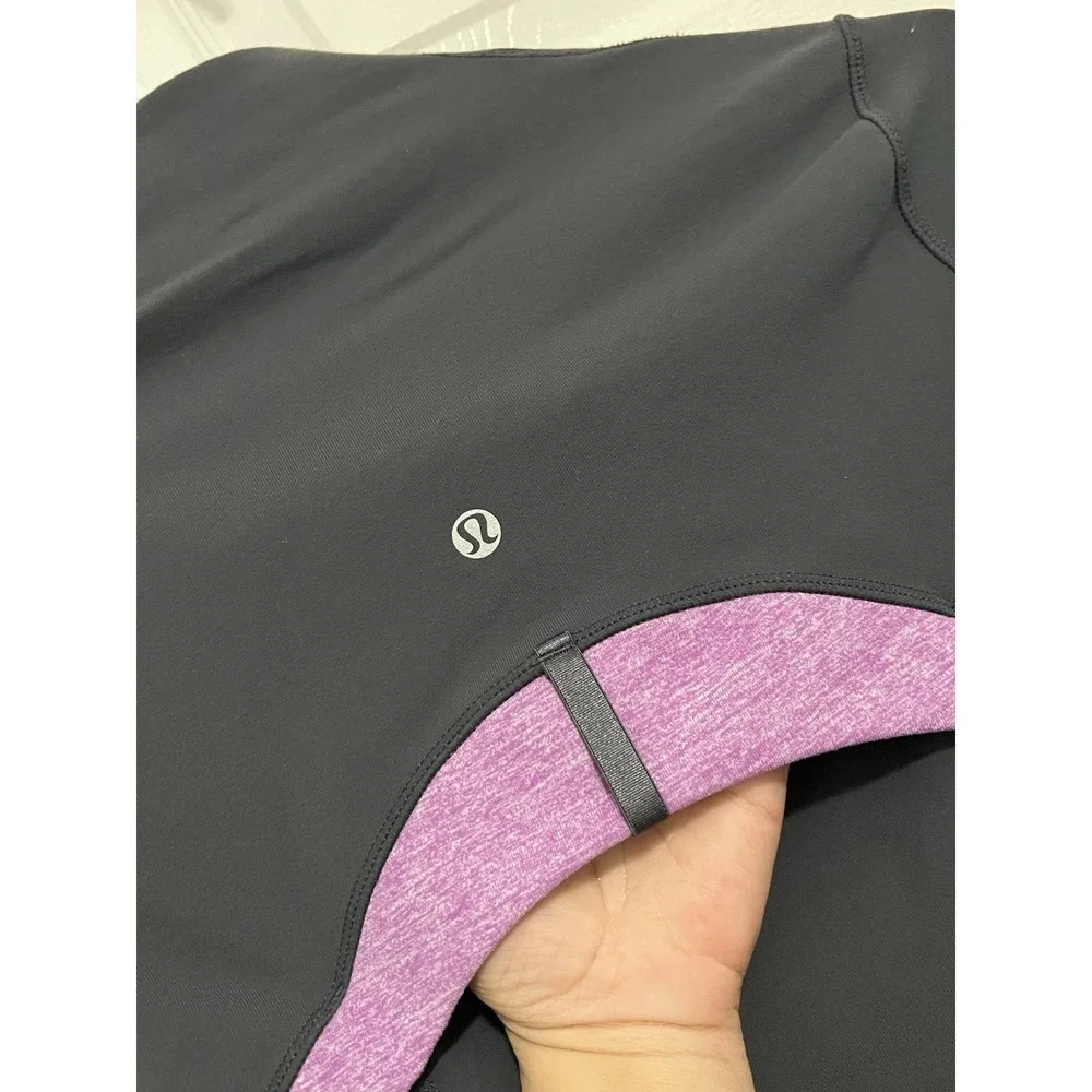 Lululemon Women's Full Zip Define Jacket Gray Purple Long Sleeve Athletic Size 4